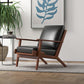 Lounge Chair - Black Leather