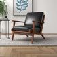 Lounge Chair - Black Leather