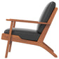 Lounge Chair - Black Leather