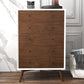 5 Drawer Dresser - Walnut/White