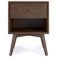 Norman Single Drawer Mid Century Modern Style Night Stand