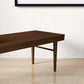 Modern Wooden Bench - Walnut