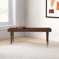 Modern Wooden Bench - Walnut