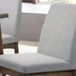 Fabric Upholstered Dining Chairs, Grey