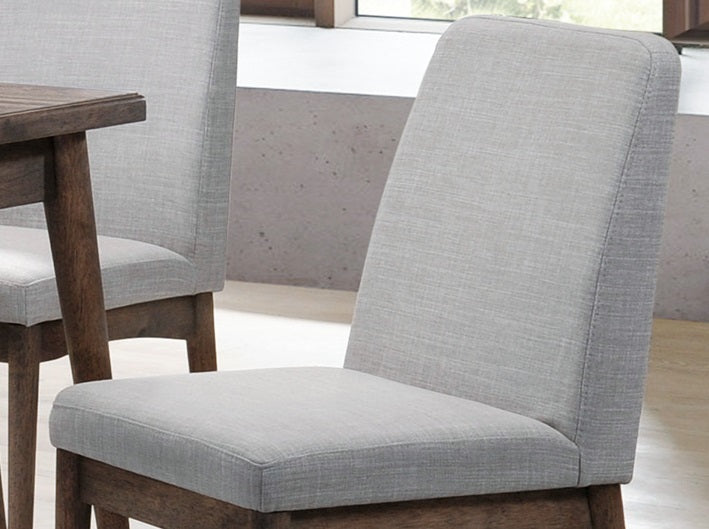 Fabric Upholstered Dining Chairs, Grey