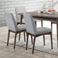 Fabric Upholstered Dining Chairs, Grey