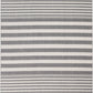 Hampton White and Gray Polypropylene Indoor/ Outdoor Area Rug