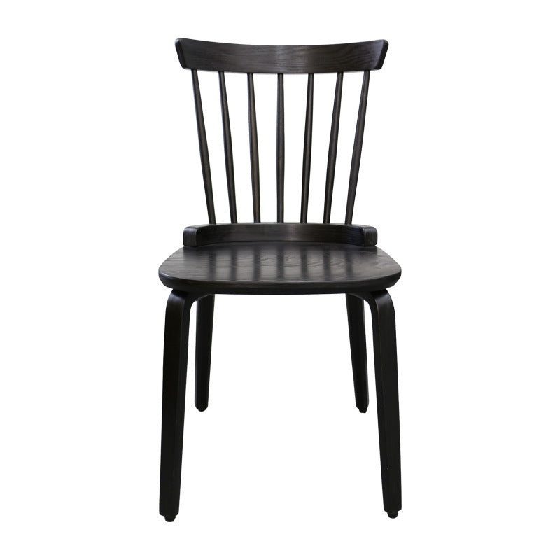 Slat Back Windsor Chair (Set of 2) - Black