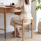 Natural Beech Wood Make-up Stool