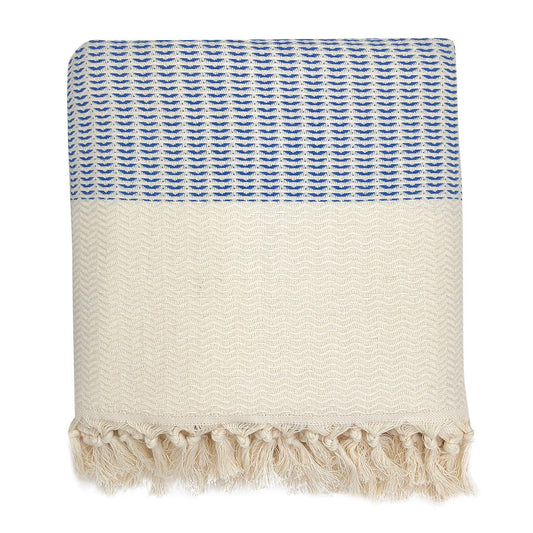 Plush Wavy Turkish Throw - Multiple Colors