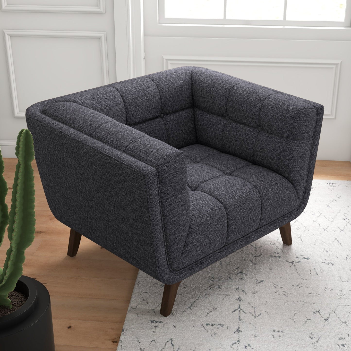 Kaleb Lounge Chair | Dark Gray