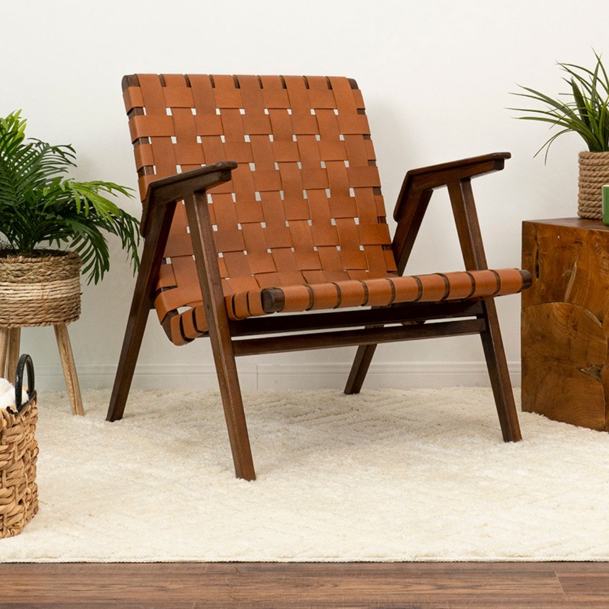 Martin Leather Lounge Chair | Tan