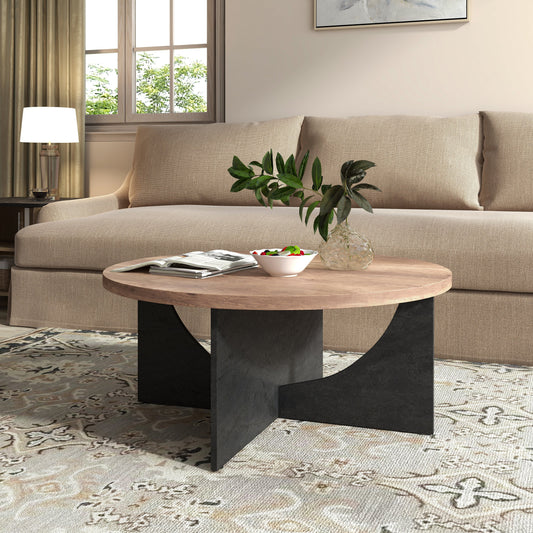 Modern Retro Round Coffee Table-1