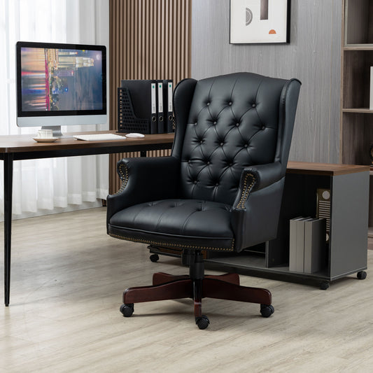 High Back Reclining Executive Office Chair, Black