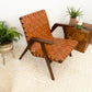 Leather Lounge Chair - Tan