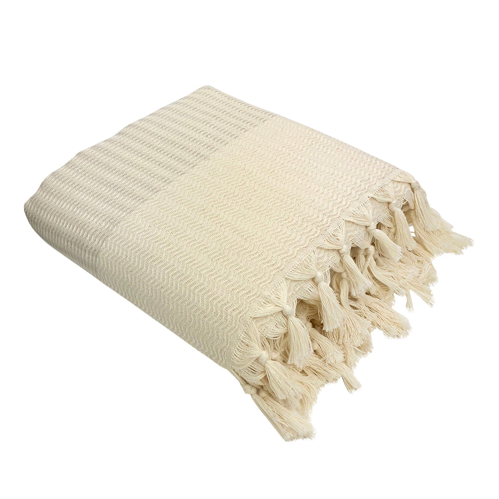 Plush Wavy Turkish Throw - Multiple Colors