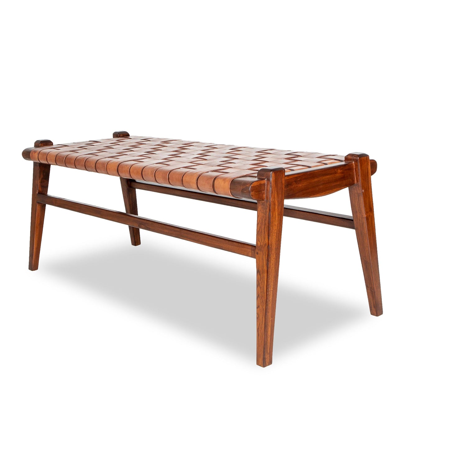 Leather Bench (Tan)