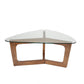 Wood Base Tempered Glass Top Coffee Table-4