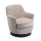 Richfield Wood Base Swivel Chair, Oatmeal