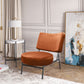 Sami Modern Orange Velvet Accent Chair