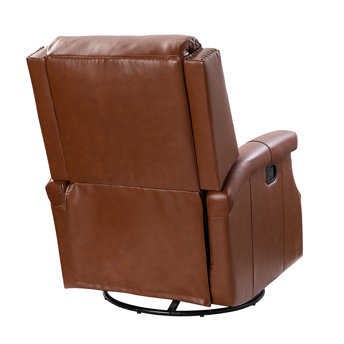 Genuine Leather Swivel Rocker Recliner-2