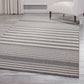 Hampton White and Gray Polypropylene Indoor/ Outdoor Area Rug