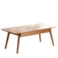 YESWOOD Solid Wood Low Coffee Table, Oak