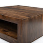 Low Profile Square Solid Wood Coffee Table