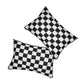 Decorative Double Sided Throw Pillow Black/White Checkers