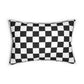 Decorative Double Sided Throw Pillow Black/White Checkers