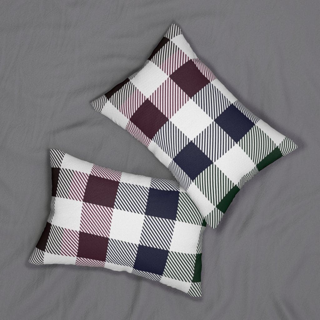 Decorative Double Sided Throw Pillow - Tartan Plaid