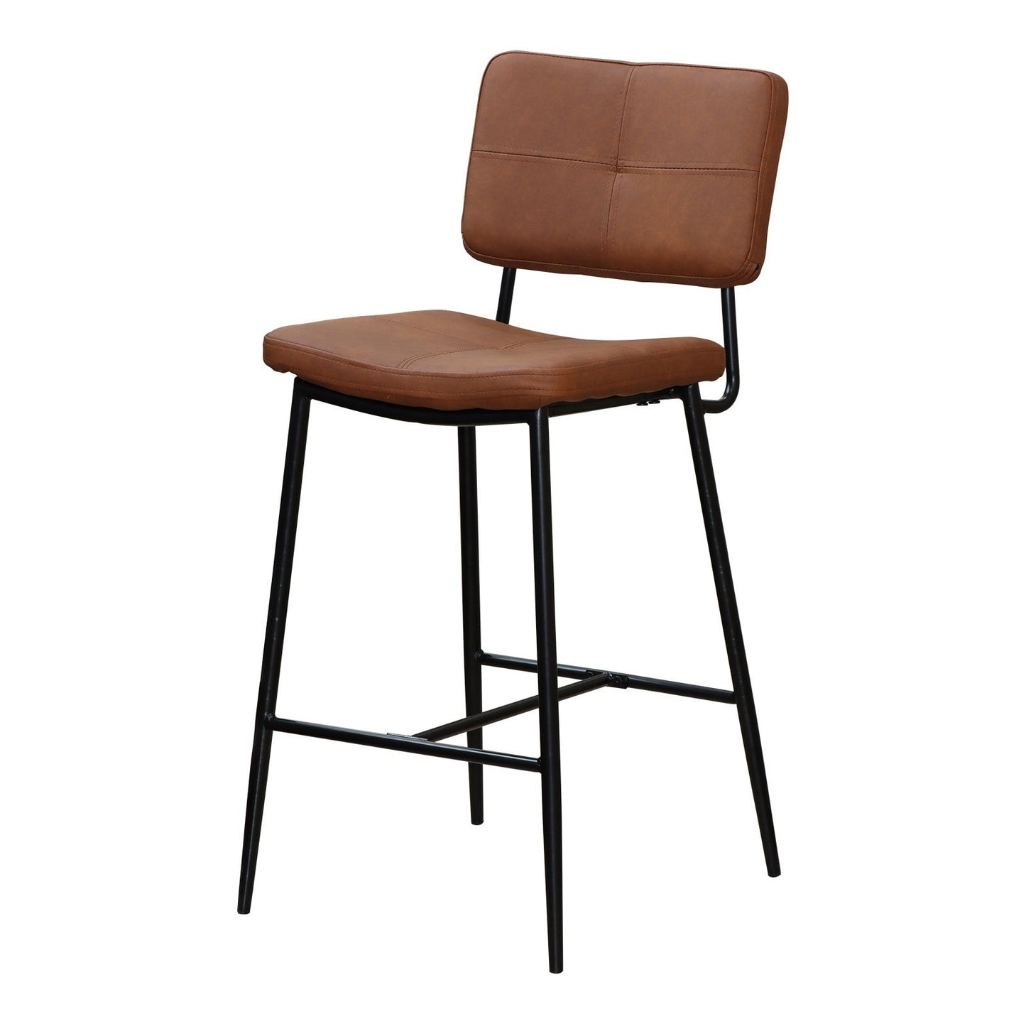 Set of 2 Heavy-Duty Steel Frame Bar Stools-1