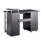 Compact Computer Desk with Two Drawers, Storage & Roller Tray, Black