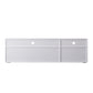 Modern 63" Media Console with 2 Cabinets, 2 Drawers and Open Storage, White