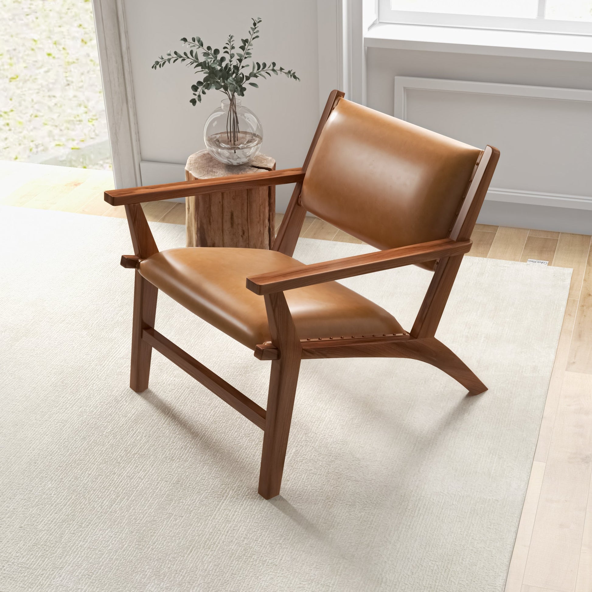 Danville Leather Arm Chair | Tan