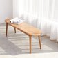 Natural Wood 39" Dining Bench, Oak