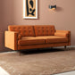 Kendall Velvet Loveseat | Burnt Orange