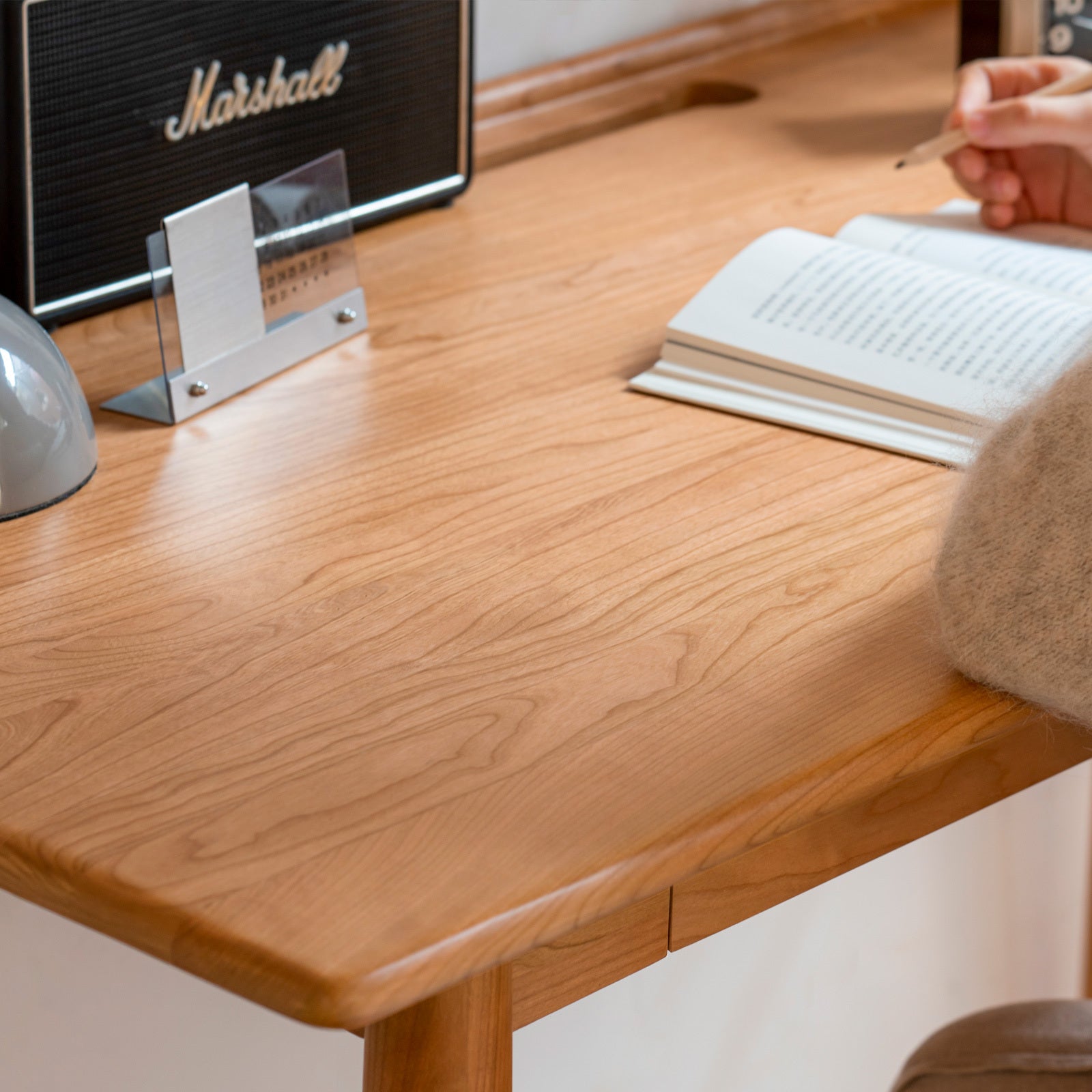 Cherry Wood Writing Desk with 2 Drawers