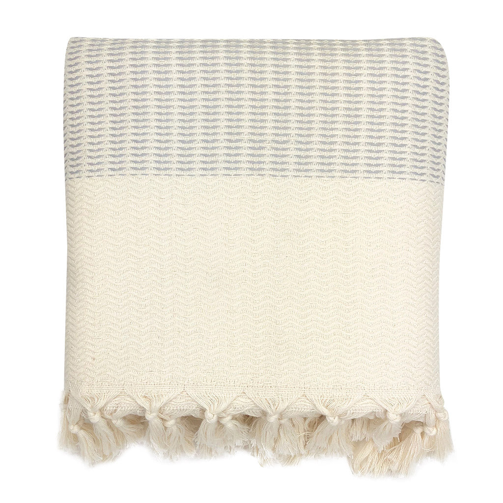 Plush Wavy Turkish Throw - Multiple Colors