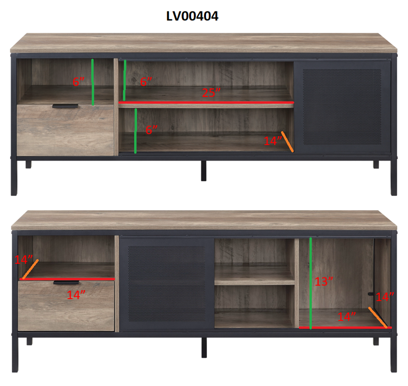 Nantan TV Stand, Oak