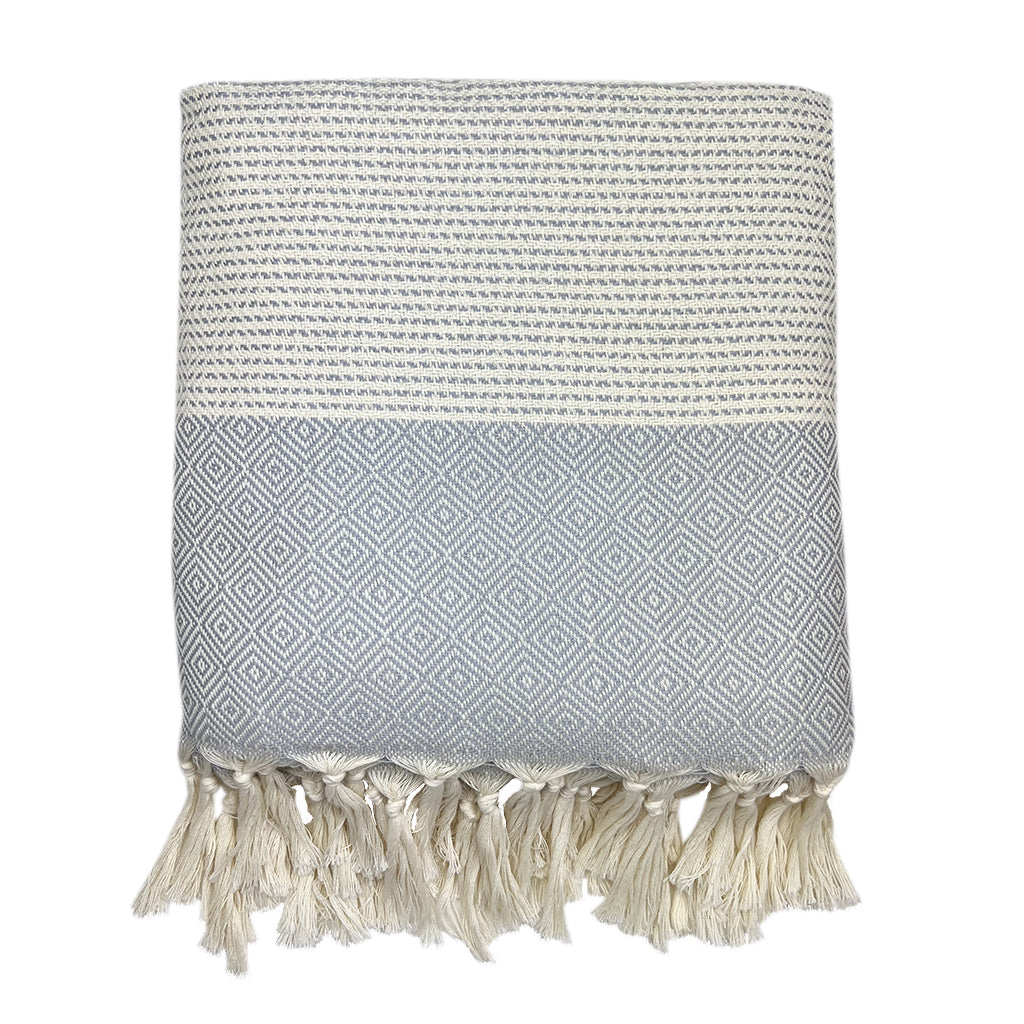 Diamond Stripe Turkish Throw - Multiple Colors