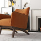 Cantor Velvet Lounge Chair | Burnt Orange