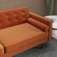 Kendall Velvet Sofa | Burnt Orange