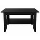 San Jose Coffee Table, One Shelf, Black Wengue Finish-4