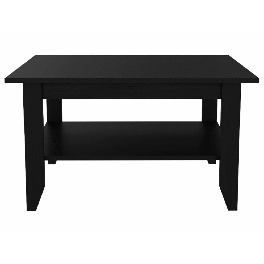 San Jose Coffee Table, One Shelf, Black Wengue Finish-4