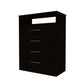 Atlanta Dresser,Four Drawers,Black Wengue Finish-3