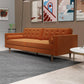 Kendall Velvet Sofa | Burnt Orange