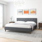 Devin Queen Bed | Dark Gray