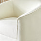 Ella Boucle Swivel Chair | Cream