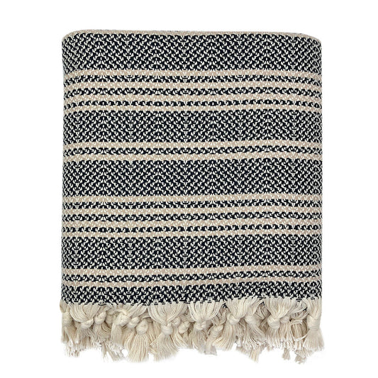 Woven Stripe Turkish Throw - Multiple Colors